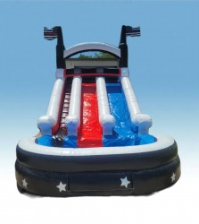 Dual Lane Water Slide- All-American