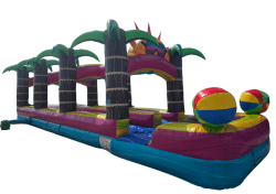 Tropical 2 Lane Slip 'N Slide