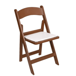 Folding Brown Resin Chair